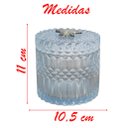 Ver imagem 2 de Porta Algodão E Cotonete Azul Vidro 11cm