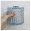 Ver imagem 4 de Porta Algodão E Cotonete Azul Vidro 11cm