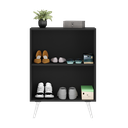 Ver imagem 5 de Sapateira 2 Portas Retrô Nina Multimóveis Preta/branca