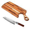 Ver imagem 1 de Kit Tábua de Carne Churrasco Premium e Faca Kyoto Original Laguiole La Tour