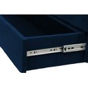 Ver imagem 3 de Recamier Puff Baú Sapateira com Gaveta 1,58 Cm para Cama Box Queen Size - Azul Marinho