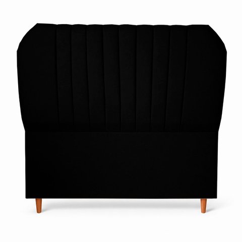 Cabeceira Estofada Elegante para Cama de Casal 140 Hera Linho
