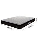 Ver imagem 4 de Cama Box Casal Colchão Espuma D45 Pillow Top Strong 138X188X62Cm Marrom/Branco