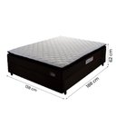 Ver imagem 5 de Cama Box Casal Colchão Espuma D45 Pillow Top Strong 138X188X62Cm Marrom/Branco