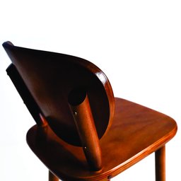 Mesa área gourmet alta redonda com 4 lugares Imbuia - 10