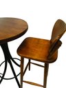 Ver imagem 2 de Mesa Área Gourmet Alta Redonda com 4 Lugares Imbuia