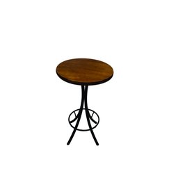Mesa área gourmet alta redonda com 4 lugares Imbuia - 8