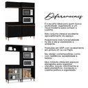 Ver imagem 6 de Kit Cozinha Modulada Milão Balcão Cooktop Menu Móveis Preto