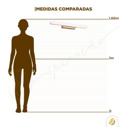 Luminária para Espelho Banheiro Arandela Wing Dourado Ip44 - 11