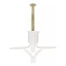 Kit 50 Buchas Nylon P/ Drywall C/ Parafuso Cabeca Chata 8mm - 2