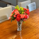 Ver imagem 6 de 2 Vasos de Vidro Lyor Diamond Transparente 13x20cm Decorativo para Arranjo de Flores