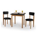 Ver imagem 2 de Conjunto de Mesa de Jantar Ravilar Base Madeira Maciça com 2 Cadeiras