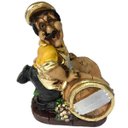 Ver imagem 1 de Porta Garrafa Barril de Vinho Chef Cusine Decorativo - Dourado
