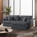 Ver imagem 1 de Sofá Cama Lisboa Retrátil e Reclinável 200cm Braço 10cm Meu Sofá Online