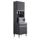 Ver imagem 1 de Paneleiro Duplo 4 Portas Andréia Cinza Ajl Móveis