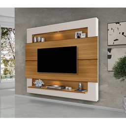 Painel com Luzes Led para Tv Até 55 Polegadas Monterrey 160 Carvalho/Off White - 1