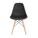 Ver imagem 5 de Cadeira Eames Preta Pés de Madeira – Estilo Moderno e Versátil