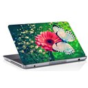 Ver imagem 1 de Adesivo de Notebook Flor Vermelha e Borboleta