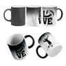 Caneca Mágica I Love Eu Amo Vôlei Feminino Voleibol - 1