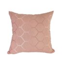 Ver imagem 1 de CAPA DE ALMOFADA GEOMÉTRICA ROSA ANTIGO EM JACQUARD Almofadas Estilo