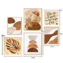 Ver imagem 6 de Kit 6 Quadros Decorativos para Sala Estar com Moldura Caixa e Folhas Frases Lar