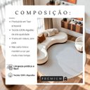 Ver imagem 5 de Tapete Redondo Sala Quarto 100% Algodão Estampa Zigzag Franja Lavável Antiderrapante Decoração Boho