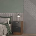 Ver imagem 7 de Quarto Completo 10 Portas 8 Gavetas 7 Peças Viena Espresso Móveis Cinza/Nogal/Grafite