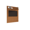 Ver imagem 2 de Painel para Tv até 60 Polegadas Siena 1 Prateleira Cedro