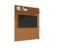 Ver imagem 2 de Painel para Tv até 60 Polegadas Siena 1 Prateleira Cedro