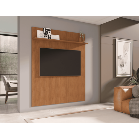 Painel para Tv até 60 Polegadas Siena 1 Prateleira Cedro