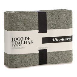 Jogo Toalhas Banho Altenburg 5p Favo Verde Conexão - 1