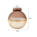 Ver imagem 4 de Plafon Nordecor Rezi 2931 25cm Led Bivolt Cobre / Dourado Brilho Cobre / Dourado 2931