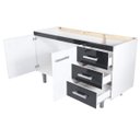 Ver imagem 2 de Balcão de Cozinha sem Tampo 2 Portas 3 Gavetas 120cm Marselha Móveis Bonatto