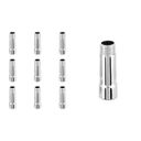Ver imagem 1 de Kit 10 Extensor 1/2 Cromado Prolongador Longo Torneira Chuveiro 6cm