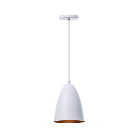 Lustre Pendentes Bala P Alumínio Decorações Cor: Branco