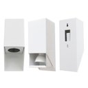 Ver imagem 6 de Arandela Sobrepor Bisel 1 Foco Branca Parede Fachada + Led Mr16 Br. Quente St3256