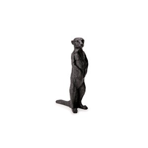 Escultura Suricato em Poliresina Preto Mart