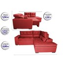 Ver imagem 2 de Sofá de Canto 2,60x2,36m Retrátil e Reclinável com Molas Cama inBox Platinum Direito Suede