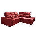 Ver mais imagens de Sofá de Canto 2,60x2,36m Retrátil e Reclinável com Molas Cama inBox Platinum Direito Suede