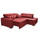 Ver imagem 7 de Sofá de Canto 2,60x2,36m Retrátil e Reclinável com Molas Cama inBox Platinum Direito Suede