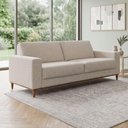 Ver imagem 5 de Sofá Living Lara 3 Lugares 211cm Cinza Linho Herval
