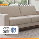 Ver imagem 7 de Sofá Living Lara 3 Lugares 211cm Cinza Linho Herval