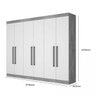 Guarda-Roupa 6 Portas e 6 Gavetas Bergamo Made Marcs - 5