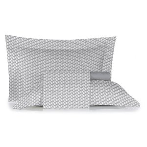 Jogo de Cama Casal Algodão 180 Fios 4 Pçs Estampado Conforto