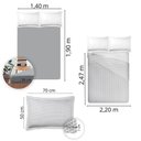 Ver imagem 4 de Jogo de Cama Casal Algodão 180 Fios 4 Pçs Estampado Conforto