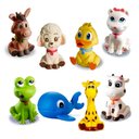 Ver imagem 1 de Kit com 8 Brinquedos De Vinil Para Bebê A Partir De 3 Meses -c