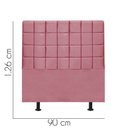 Ver imagem 2 de Cabeceira para Cama Box Solteiro 90 Cm Clara:rosa Bebe