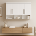 Ver imagem 3 de Modulo Ja Georgia Armário Aereo 1,47m Branco Fosco