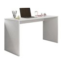 Ver imagem 1 de Mesa Home Office 127cm Escrivaninha Estudos Aparador Branca