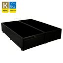 Ver imagem 6 de Cama Box Baú King Bipartido Sintético Sereneprime Preto 192x203x44